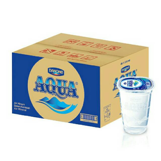 Aqua dus 220ml isi 48 pcs