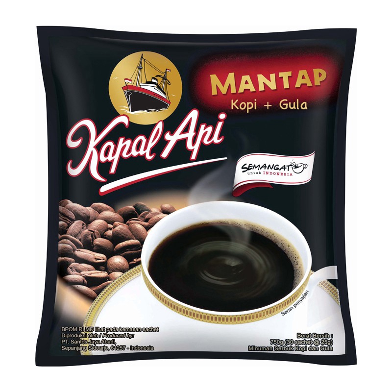KAPAL API GULA RASA MANTAP 25GRX5